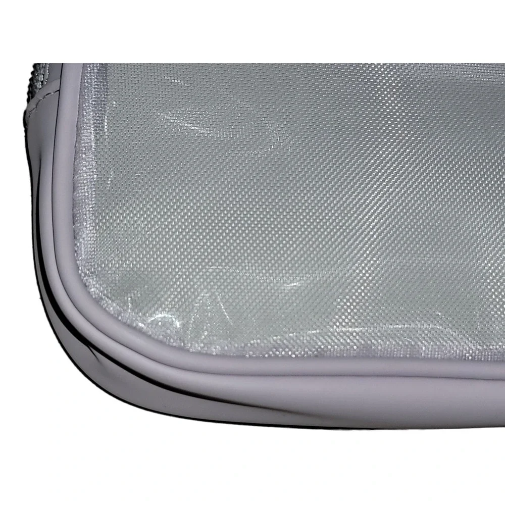 NWOT Sephora Clutch Bag Gray Make Up Brush holder fold‎ Faux Leather Travel